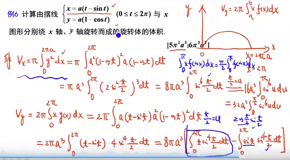 参数方程+旋转体